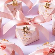 2021网红创意喜糖盒香槟色，费列罗2颗结婚专用高颜值糖果礼盒