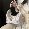 新中式国风珍珠手提包包女士2024夏天百搭链条，单肩斜挎包小包