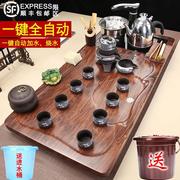 整套功夫大号茶台壶全自动茶具套装电磁炉家用泡茶盘实木茶海陶瓷