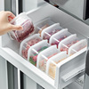 日本冰箱冻肉分格收纳盒冷冻盒密封保鲜盒食物收纳分装盒备菜盒子
