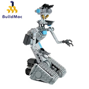 BuildMOC拼装积木玩具霹雳五号强尼5号机器人瓦力乌暴组装模型