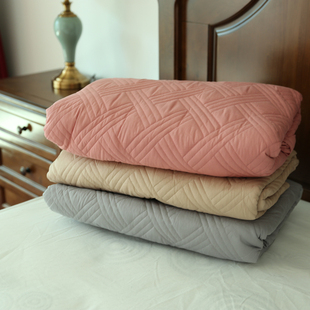 加厚绗缝纯棉床笠纯色1.5m1.8席梦思，床垫套全棉，保护套可机洗褥子