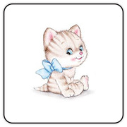 可爱小猫咪纹身贴纸持久防水女小清新动物文身贴手臂胳膊 小图案