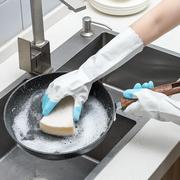 手护神鲨鱼油家用家务，手套洗衣洗碗植绒，加厚耐用防水乳胶橡胶手套