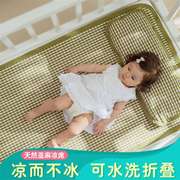 婴儿童加长枕头苎麻宝宝亚麻吸w汗防滚落荞麦壳枕头0-5-10岁春夏
