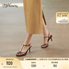 73hours女鞋马德里2024夏法式(夏法式)仙女，细条带高跟鞋时装罗马凉鞋
