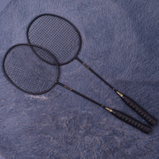 广羽兼备成人套装2支全碳素纤维g4硬，进攻型羽毛球拍对装拍