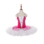 玫红色芭蕾TUTU蓬蓬裙表演服演出服成人儿童纱裙GDC大赛表演
