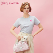 Juicy Couture橘滋2024重工刺绣女式短袖T恤