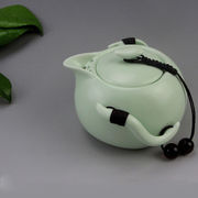 小茶壶海杯砂陶瓷冰裂功夫茶具套装冰裂茶具青瓷月牙白