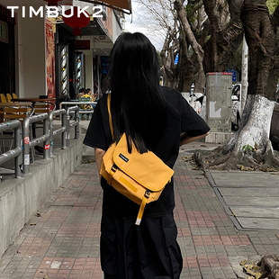 timbuk2琥珀色环保料单，肩信使包男欧美ins潮小包运动女