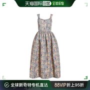 香港直邮潮奢 Markarian 女士 Apple 束腰亚麻混纺中长连衣裙(独)