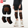 南恩滑雪护具加强款护臀垫单双板(单双板)防摔裤护臀护膝内穿护具套装