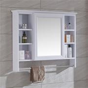 卫生间镜柜挂墙式镜子吊柜单独小户型梳妆储物镜子镜箱1米以