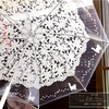 韩国日系创意猫咪透明雨伞蕾丝，伞透明伞，长柄伞学生晴雨伞女