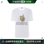 香港直邮VERSACE 女士白色印花T恤 A77705-A201952-A1001