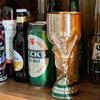 世界杯啤酒杯大力神杯耐热高硼硅玻璃杯酒吧，透明果汁扎啤杯子