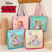 迪士尼手拎书袋，补习袋中小学生帆布手提袋大容量，卡通补课包男女童
