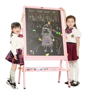 儿童画板画架双面升降小黑板支架式，家用磁性写字板小学生画画白板