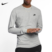 Nike耐克套头衫男2021秋季灰色运动服宽松跑步长袖T恤AR5194