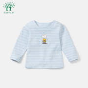 儿童T恤条纹春秋装薄款男童婴儿1-3岁女童上衣洋气宝宝长袖打底衫