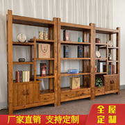老榆木博古架实木，中式茶室茶叶置物隔断多宝阁玄关展示书货架茶柜