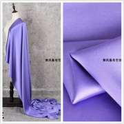 紫罗兰色 进口光泽感醋酸缎面布料 丝滑垂顺连衣裙礼服吊带裙面料