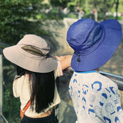 一家都能用的遮阳帽夏天儿童可折叠防紫外线户外帽子速干亲子款