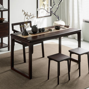 新中式实木茶桌椅家用客厅禅意，茶室桌泡茶桌，办公室功夫茶几小茶台