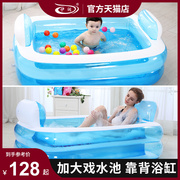伊润儿童充气家庭游泳池婴幼，儿戏水池成人大浴缸海洋球，池家用折叠