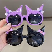 女童眼镜儿童太阳镜硅胶可爱时尚宝宝硅胶墨镜蝴蝶结偏光男童
