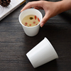 环保仿纸杯饮水机家用骨瓷，水杯子茶杯200ml纯白中式logo定制