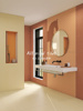莫兰迪微水泥瓷砖客厅防滑地砖卫生间墙砖纯色全瓷仿古砖600x1200