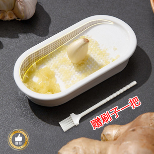日本家用陶瓷研磨器磨生姜泥蒜泥蒜蓉神器手动擦姜汁姜末辅工具