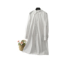 高货499元木系列宽松直筒显瘦胖mm白色连衣裙当季春装女装