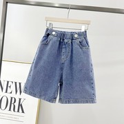 女童牛仔短裤夏季薄款洋气时尚，儿童五分裤韩版夏款中大童女孩短裤