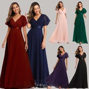 2022欧美伴娘，晚礼服chiffonweddinggownpartyeveningdresses