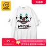 Mcessol设计师原创品牌眼镜小丑图案印花短袖t恤男女同款白色体恤
