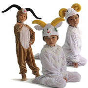 儿童舞台成人亲子卡通动物造型演出服装绵羊羚羊山羊舞蹈表演服饰