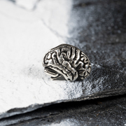 白木黑冰原创设计手工银饰925大脑心脏银耳钉个性朋克耳钉耳坠