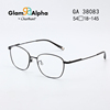 夏蒙眼镜框时尚全框纯钛眼镜架可配近视度数，眼镜片男女ga38083