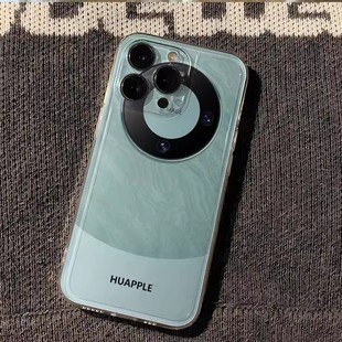 HUAPPLE手机壳适用于苹果15改无花果华为mate60贴纸iPhone15promax遥遥领先14雅川青变hupple标志13软套12/11