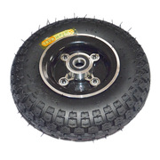 350-5铝合金充气轮胎胎12寸橡胶轮k电动爬梯车轮手推车老虎车