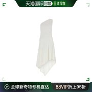 香港直邮j.w.anderson女士乳白色弹力，粘胶纤维混纺连衣裙