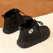 男童鞋儿童雪地靴冬季外穿加绒加棉保暖棉鞋，2023东北大童男孩棉靴
