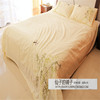 外贸 床单三件套纯棉绣花全棉双人斜纹简约床上用品1.5米1.8米床