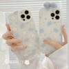 小清新花朵蝴蝶结适用于iPhone15苹果13手机壳新款12promax全包11软壳14软硅胶16新款迷你13mini爆款手机壳8p