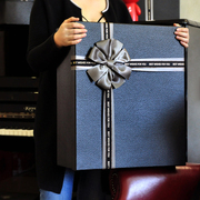 特大号盒超大尺寸长正方形商务圣诞节生日红黑色衣服礼物包装