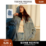 teenieweenie小熊奥莱可爱熊背包(熊，背包)牛仔，衬衫宽松时髦韩版女秋