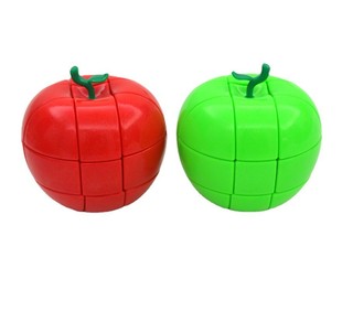永骏苹果魔方三阶异形魔方创意苹果圣诞节礼物平安果益智玩具
